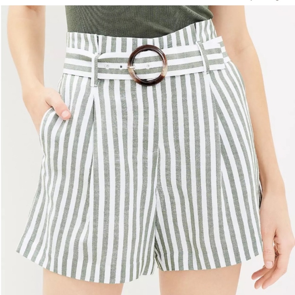ISO Loft linen blend striped shorts, size 6/8. Was sold with a matching blazer